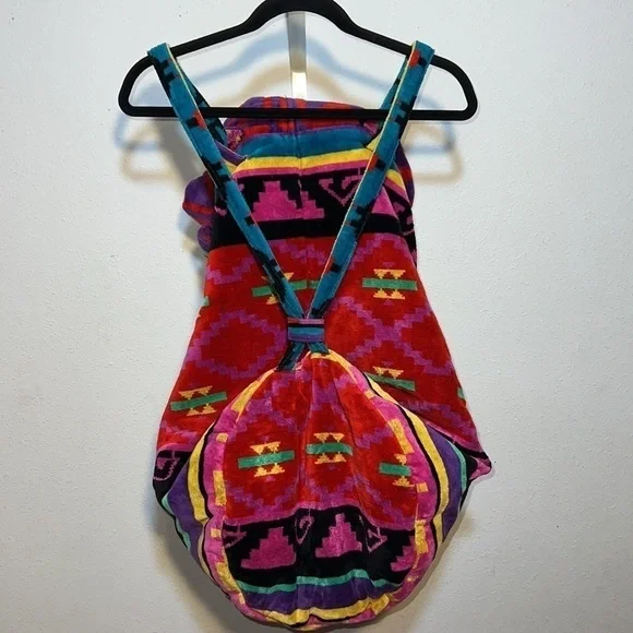 Hammacher Schlemmer Color X-Large Towel Tote Back Pack Beach Bonfire Vacation - Picture 6 of 13